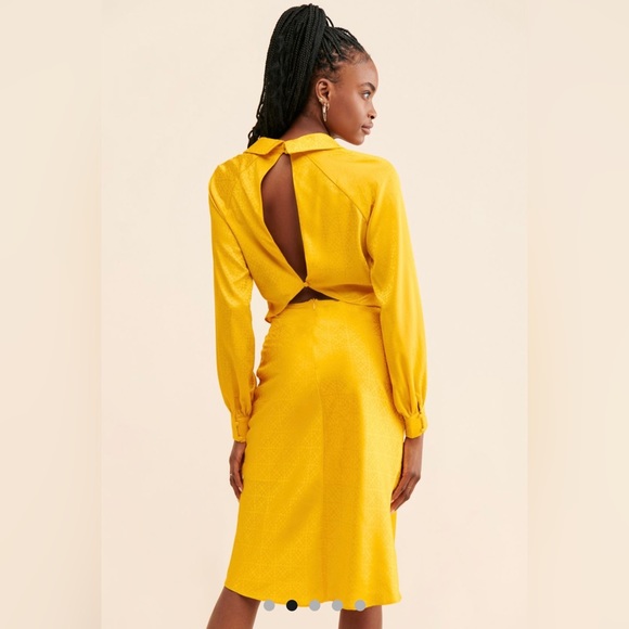 Urban Outfitters. Rare London satin tie front dress. - Picture 3 of 4